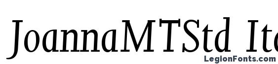 JoannaMTStd Italic font, free JoannaMTStd Italic font, preview JoannaMTStd Italic font
