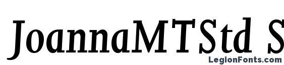 JoannaMTStd SemiBoldItalic Font