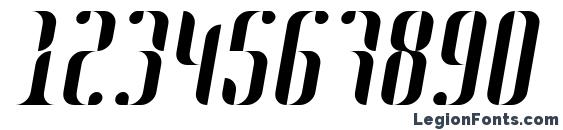 Johanna Italic Font, Number Fonts