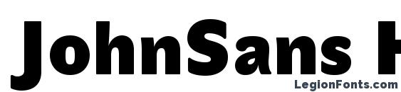 JohnSans Heavy Pro Bold Font