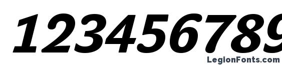 JohnSans Heavy Pro Italic Font, Number Fonts