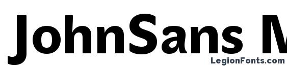 JohnSans Medium Pro Bold Font