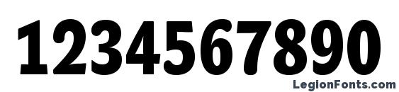 JohnSansCond Black Pro Font, Number Fonts