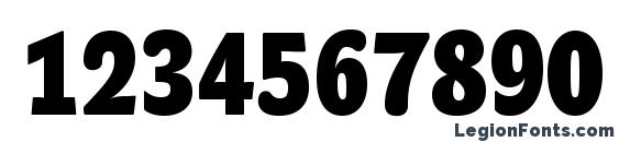 JohnSansCond Heavy Pro Bold Font, Number Fonts