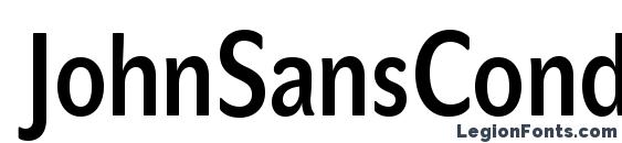 JohnSansCond Lite Pro Bold Font