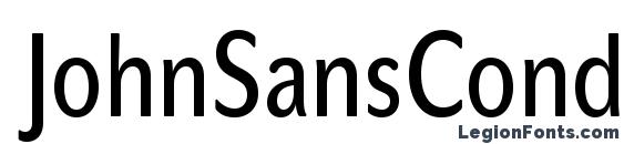 JohnSansCond White Pro Bold Font, OTF Fonts