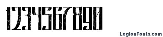 Johny Strocker Rough Font, Number Fonts