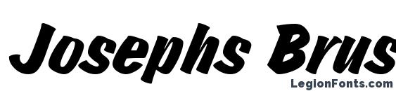 Josephs Brush Italic Font