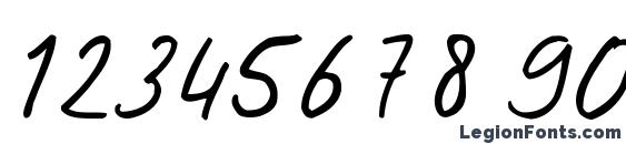 Josschrift Font, Number Fonts