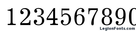 Journal Cyrillic Font, Number Fonts