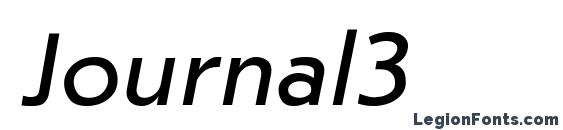 Journal3 font, free Journal3 font, preview Journal3 font