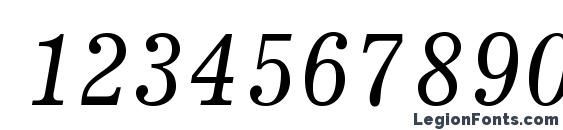 JournalC Italic Font, Number Fonts