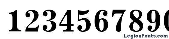 JournalCTT Bold Font, Number Fonts