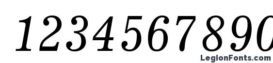 JournalCTT Italic Font, Number Fonts
