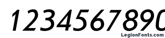 JournalSans Italic Cyrillic Font, Number Fonts