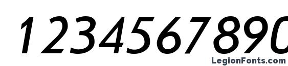 JournalSans Italic Font, Number Fonts