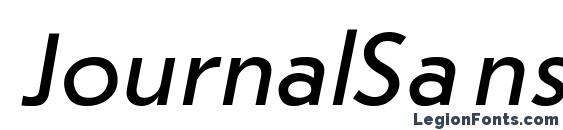 JournalSans Italic Font