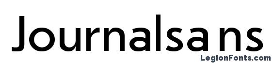 Journalsans regular Font