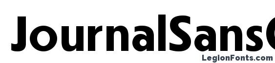 JournalSansC Bold Font