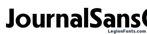 JournalSansCTT Bold Font, Modern Fonts
