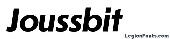 шрифт Joussbit, бесплатный шрифт Joussbit, предварительный просмотр шрифта Joussbit