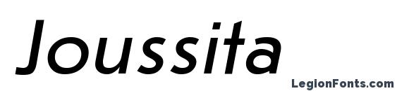 шрифт Joussita, бесплатный шрифт Joussita, предварительный просмотр шрифта Joussita