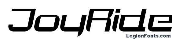 шрифт JoyRider Italic, бесплатный шрифт JoyRider Italic, предварительный просмотр шрифта JoyRider Italic