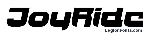 JoyRider UltraItalic Font
