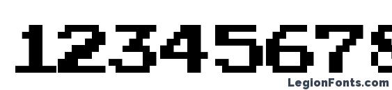 Joystix Font, Number Fonts