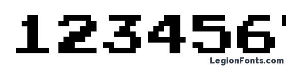 JoystixMonospace Regular Font, Number Fonts