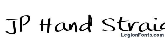 JP Hand Straight Font
