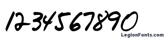 jr!hand Font, Number Fonts