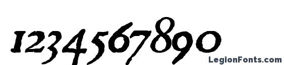 JSL Ancient Italic Font, Number Fonts