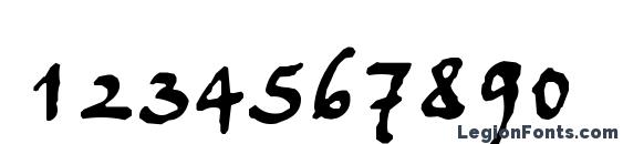 Juergen Font, Number Fonts