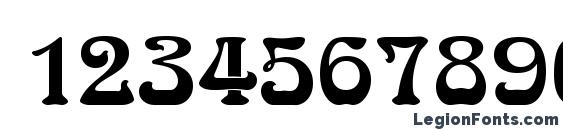 Jugendstil Regular Font, Number Fonts