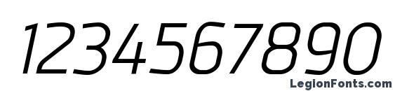 Juhl Italic Font, Number Fonts