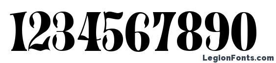 Julia Regular Font, Number Fonts