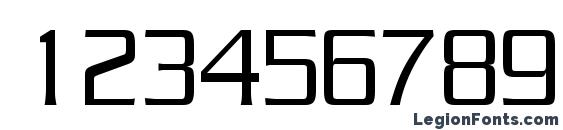 JuliusCondensed Regular Font, Number Fonts