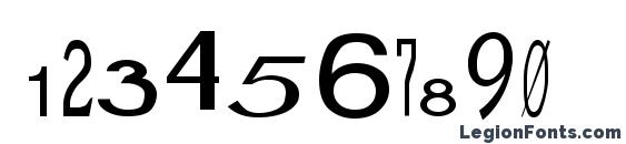 Jumbalaya Regular Font, Number Fonts