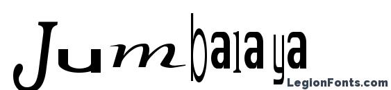 Jumbalaya font, free Jumbalaya font, preview Jumbalaya font