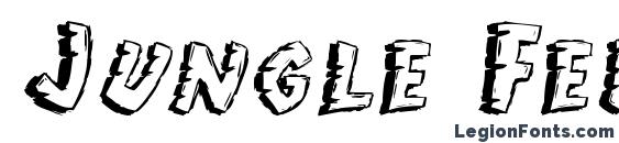 шрифт Jungle Fever, бесплатный шрифт Jungle Fever, предварительный просмотр шрифта Jungle Fever