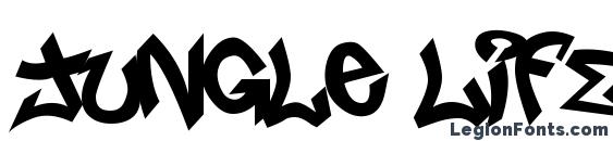 шрифт Jungle LIFE, бесплатный шрифт Jungle LIFE, предварительный просмотр шрифта Jungle LIFE