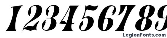 Juniper ItalicA Font, Number Fonts