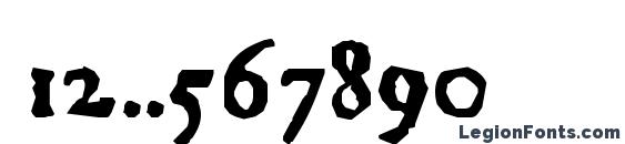 Junius Rough Font, Number Fonts