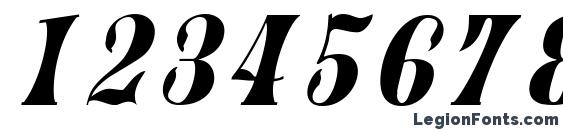 JupiterR Italic Font, Number Fonts