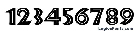 Jurassic Regular Font, Number Fonts