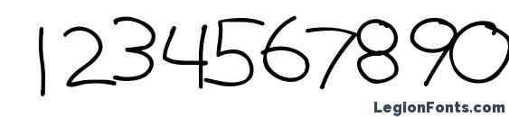 Justy1 Font, Number Fonts