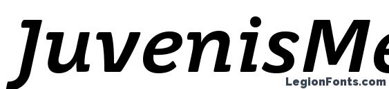 шрифт JuvenisMedium Italic, бесплатный шрифт JuvenisMedium Italic, предварительный просмотр шрифта JuvenisMedium Italic