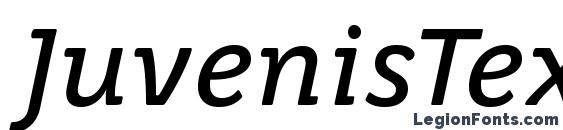 шрифт JuvenisText Italic, бесплатный шрифт JuvenisText Italic, предварительный просмотр шрифта JuvenisText Italic