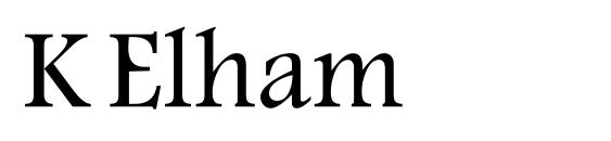 шрифт K Elham, бесплатный шрифт K Elham, предварительный просмотр шрифта K Elham